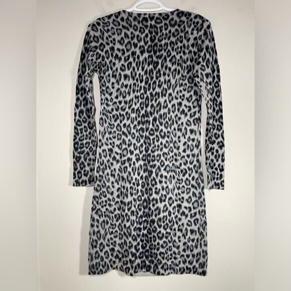Gerard Darel Leopard Print Knitted 100% Wool Dress size 1 - Picture 5 of 6